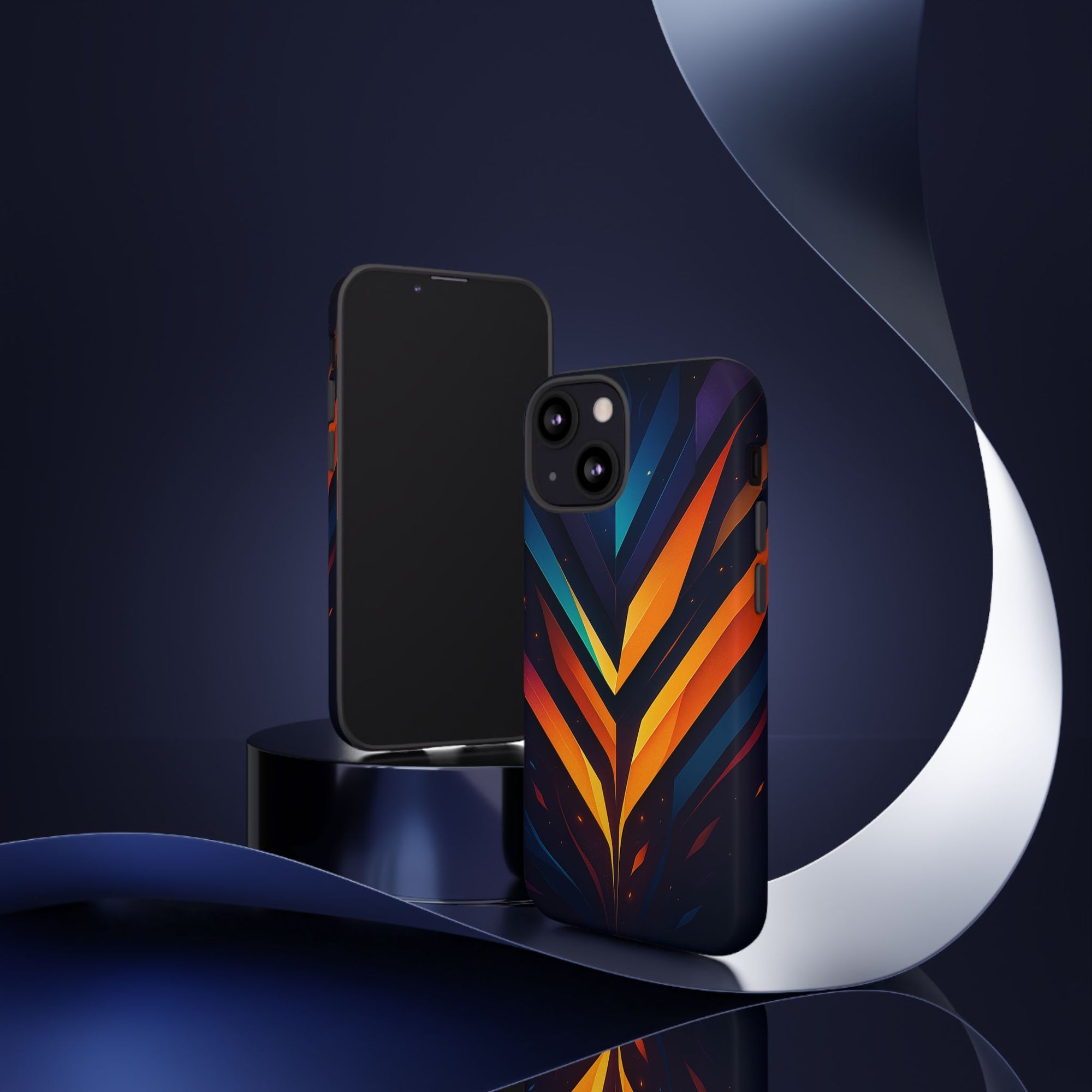 Geometric Pulse: Neon Harmony
