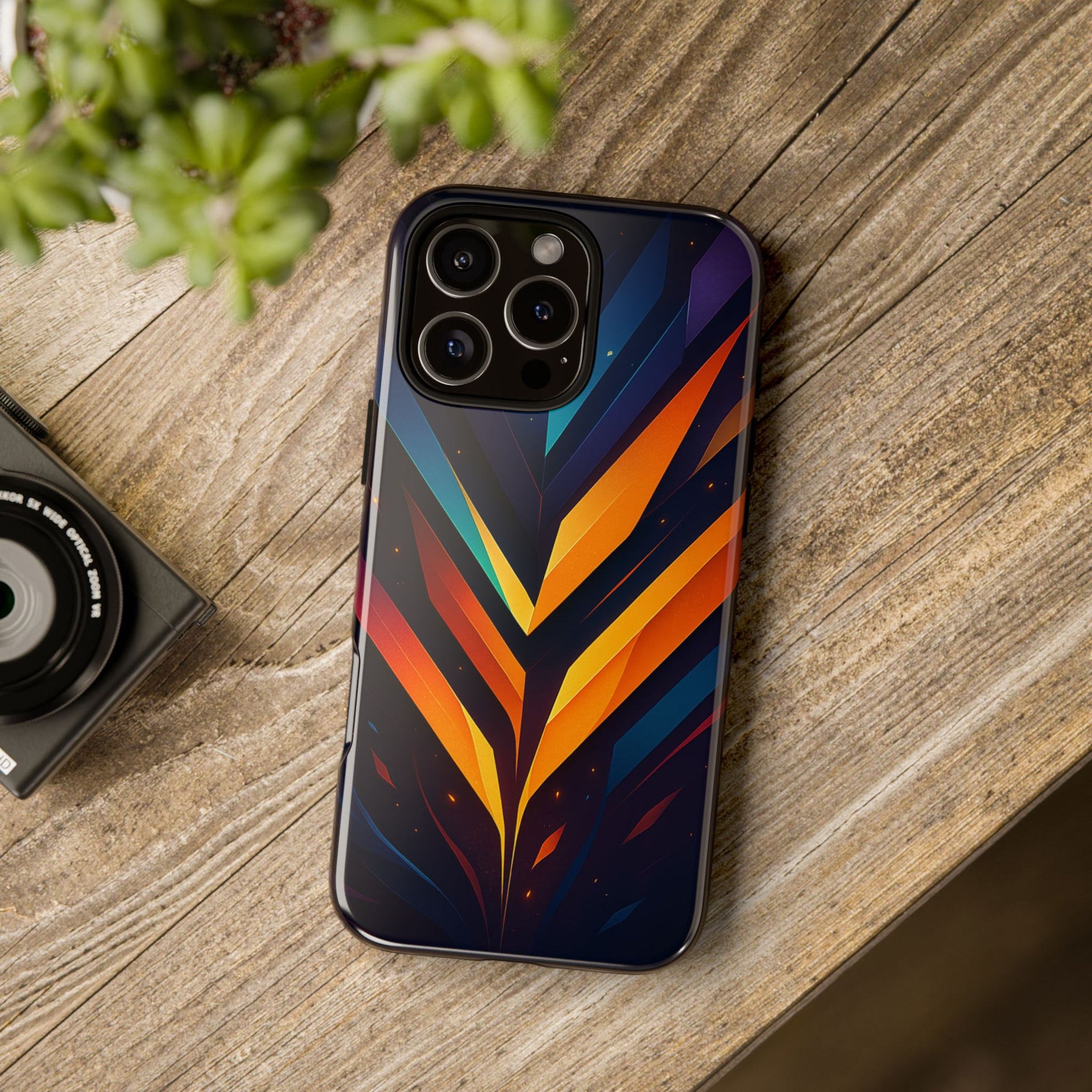 Geometric Pulse: Neon Harmony
