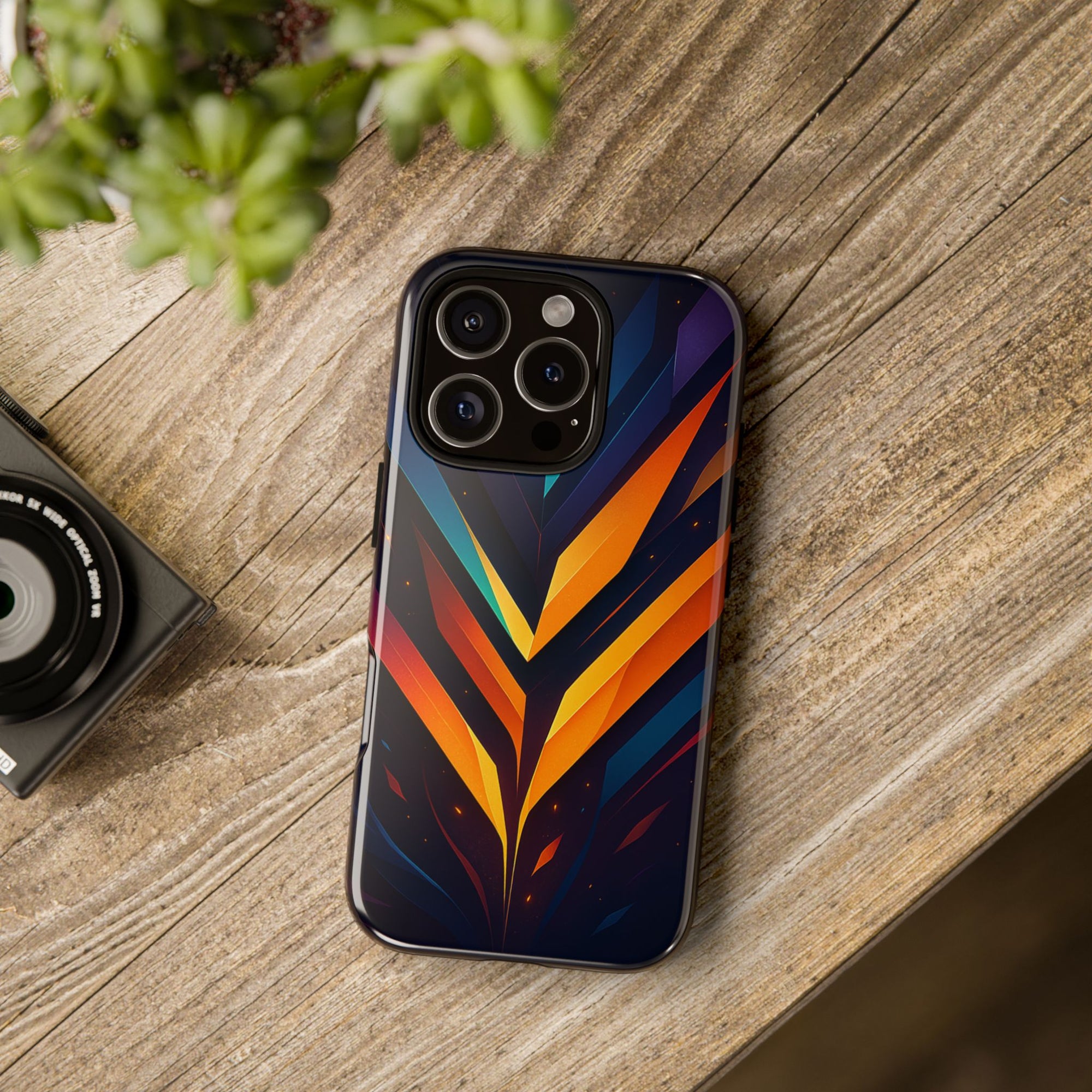 Geometric Pulse: Neon Harmony