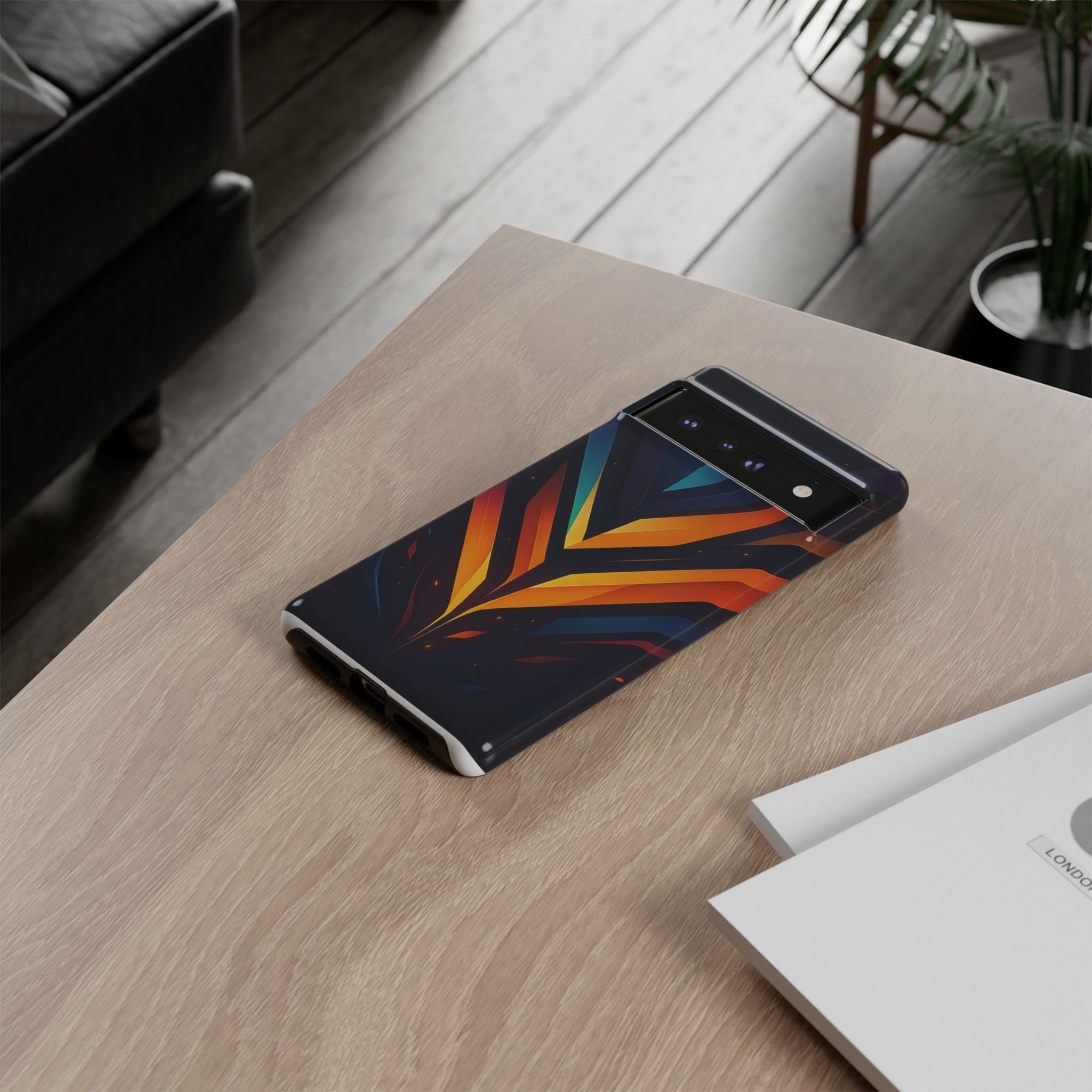 Geometric Pulse: Neon Harmony
