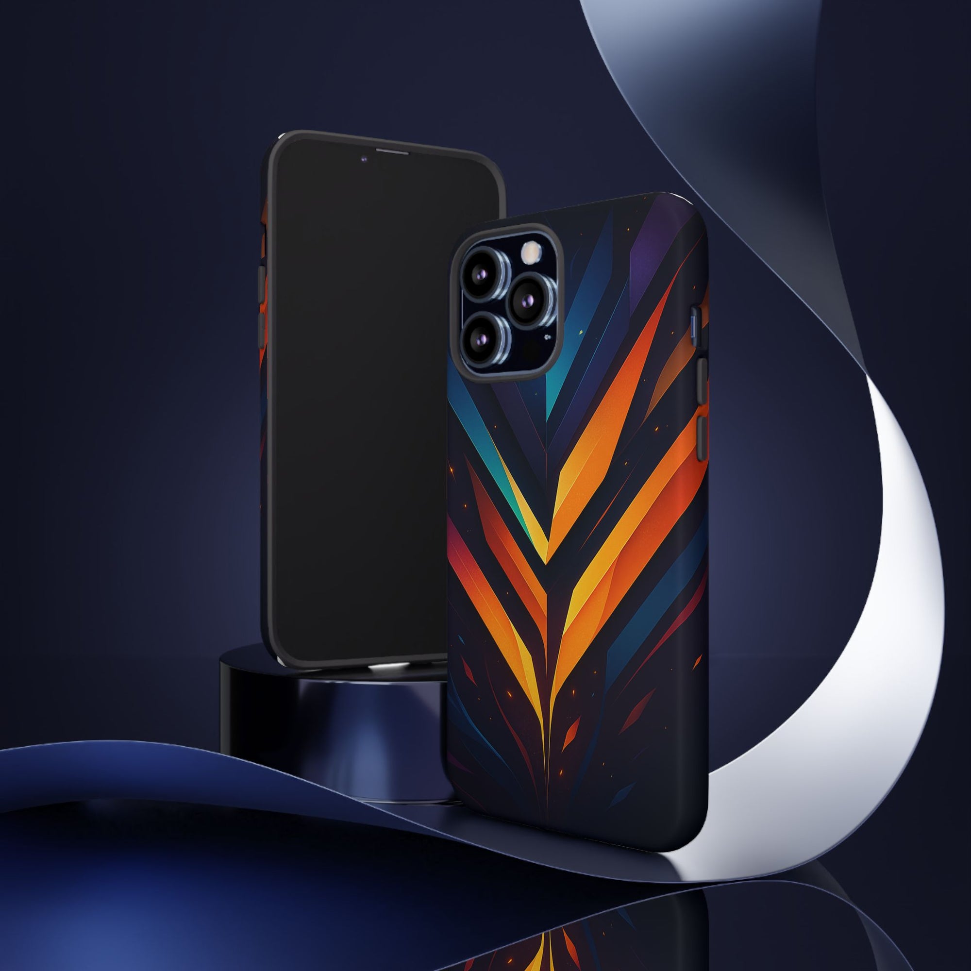Geometric Pulse: Neon Harmony