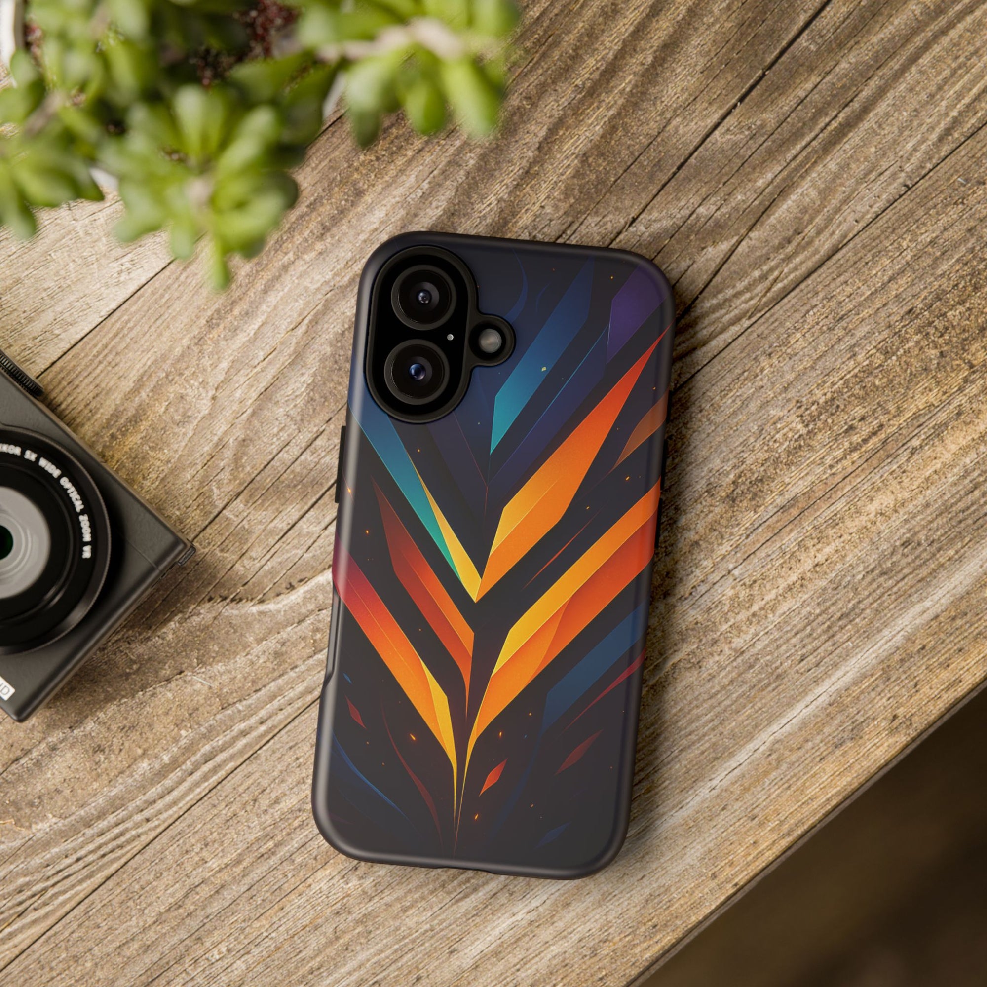 Geometric Pulse: Neon Harmony