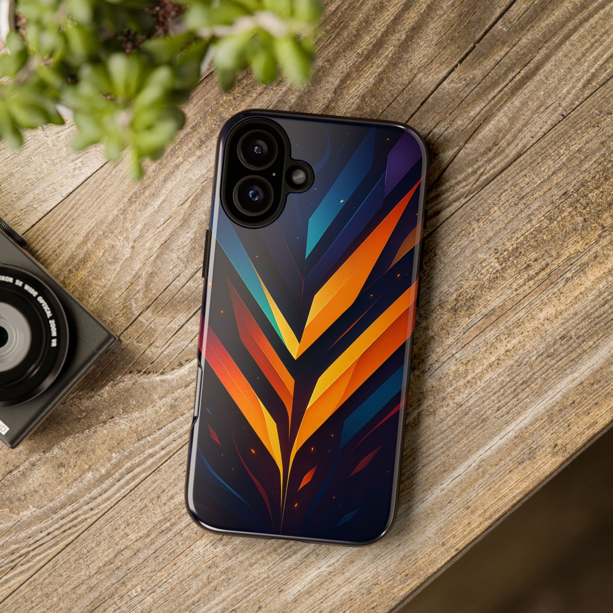 Geometric Pulse: Neon Harmony