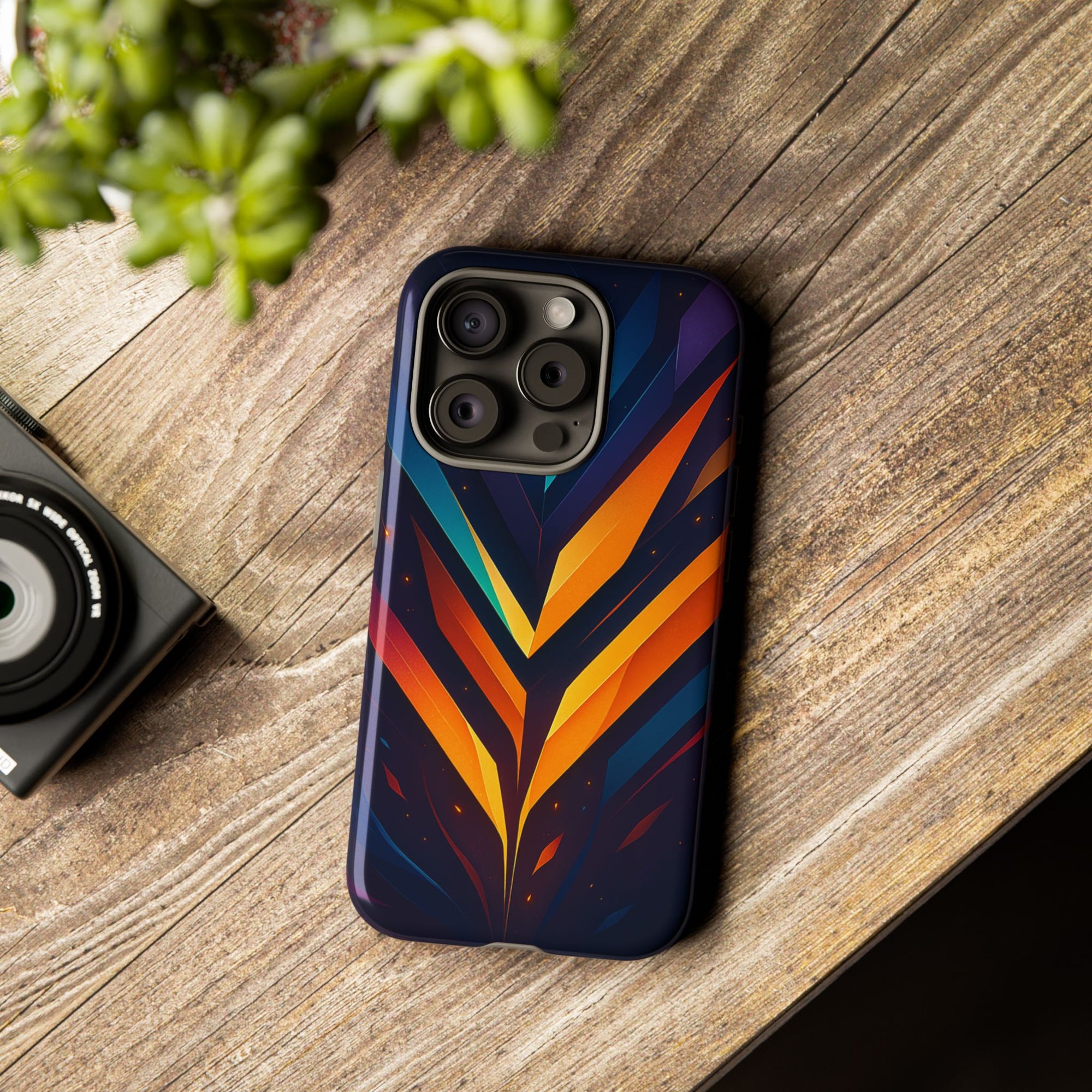 Geometric Pulse: Neon Harmony