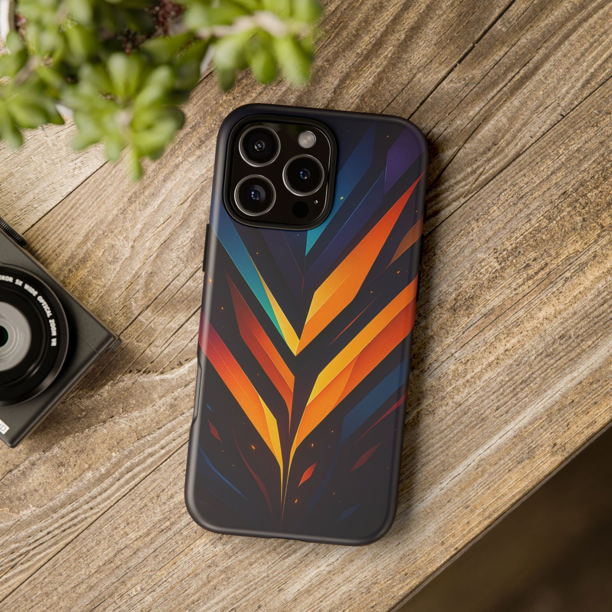 Geometric Pulse: Neon Harmony