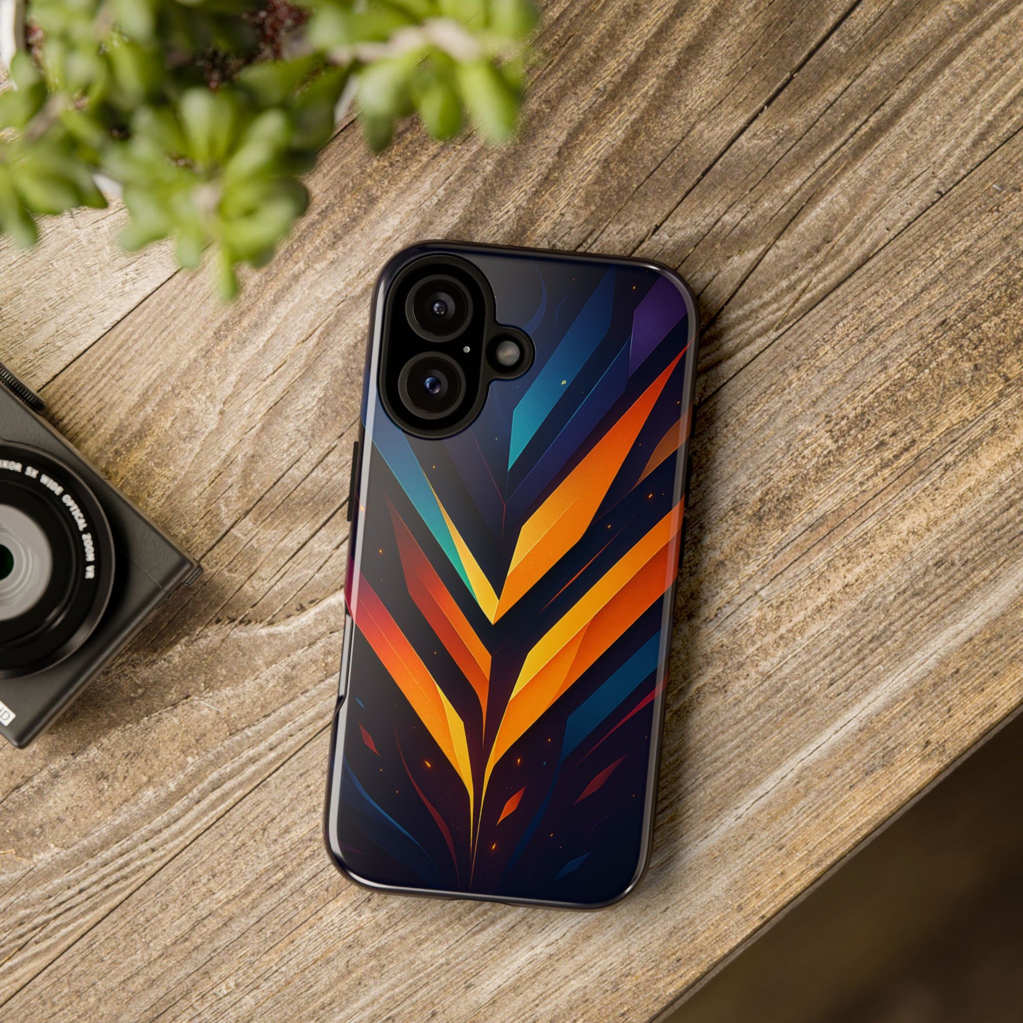 Geometric Pulse: Neon Harmony