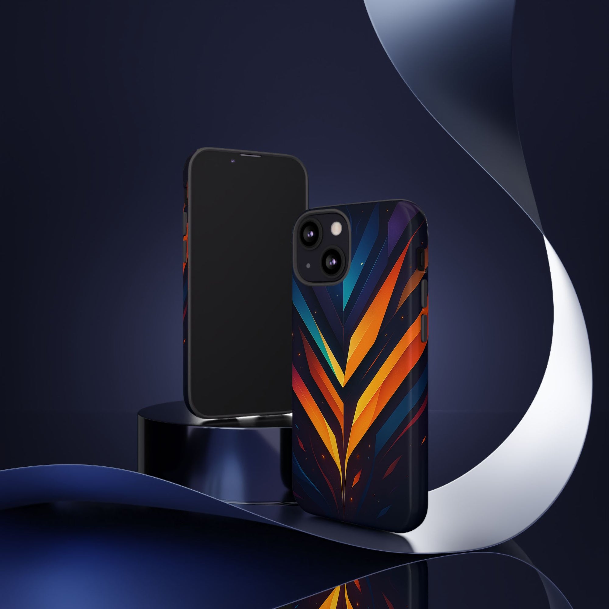 Geometric Pulse: Neon Harmony