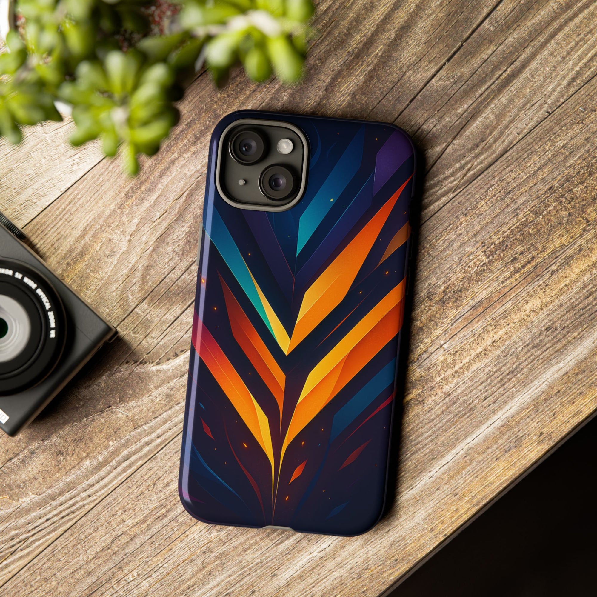 Geometric Pulse: Neon Harmony