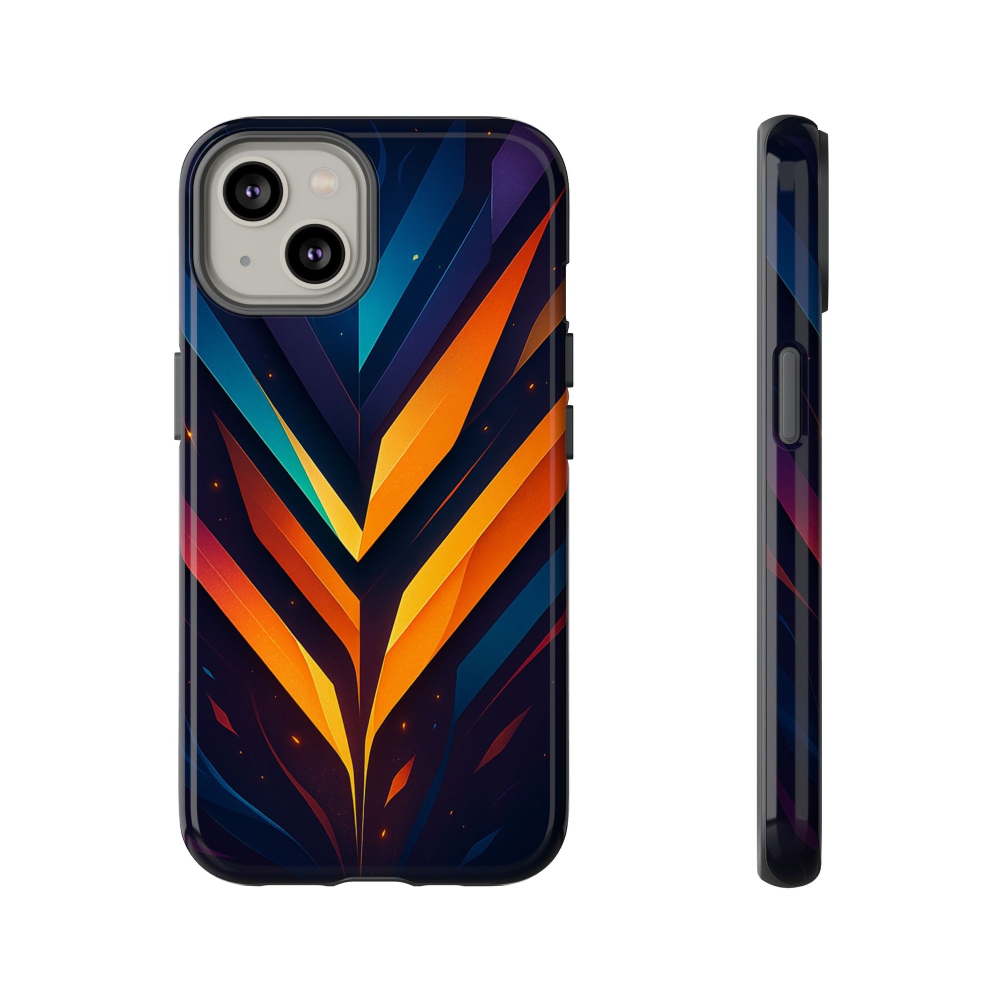 Geometric Pulse: Neon Harmony