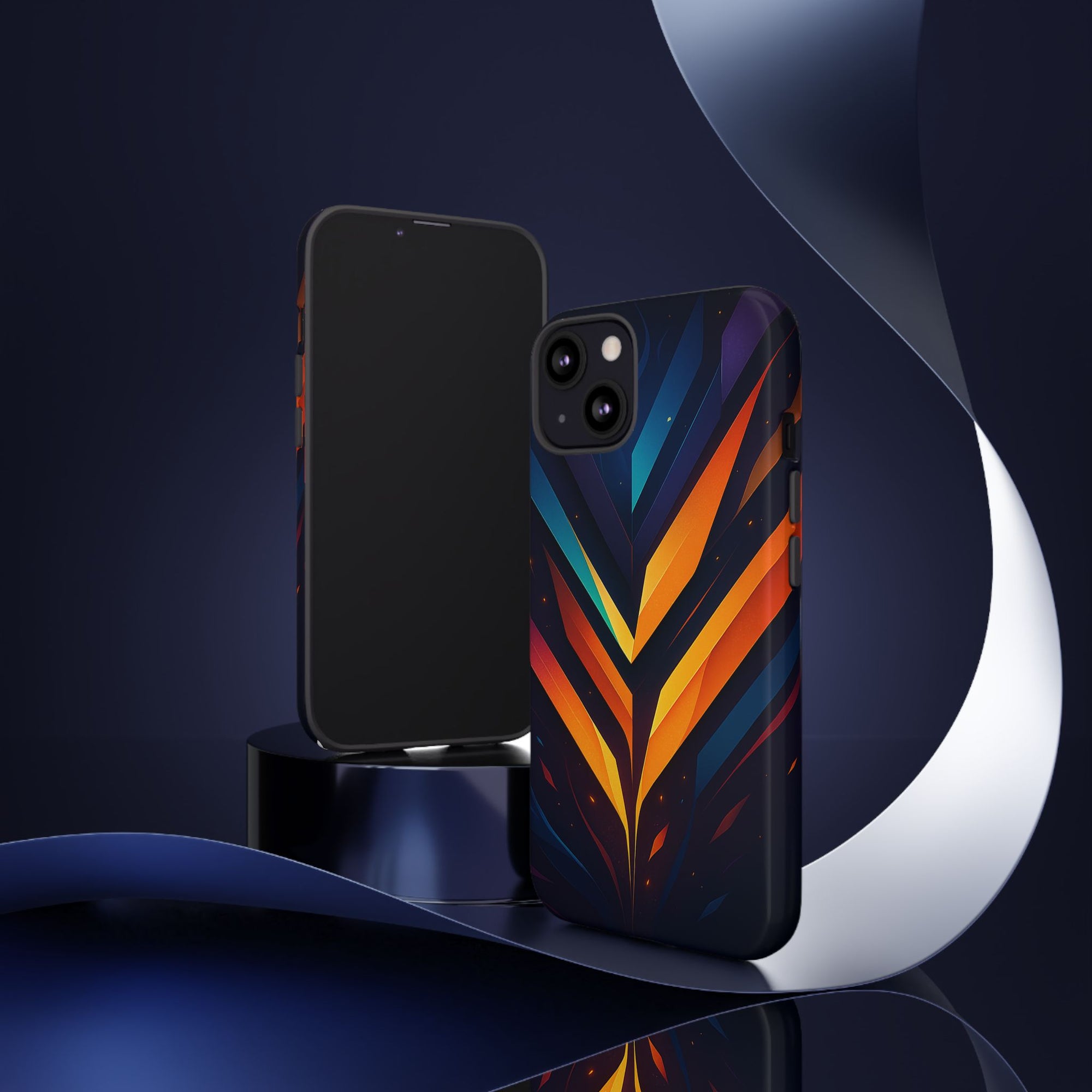 Geometric Pulse: Neon Harmony