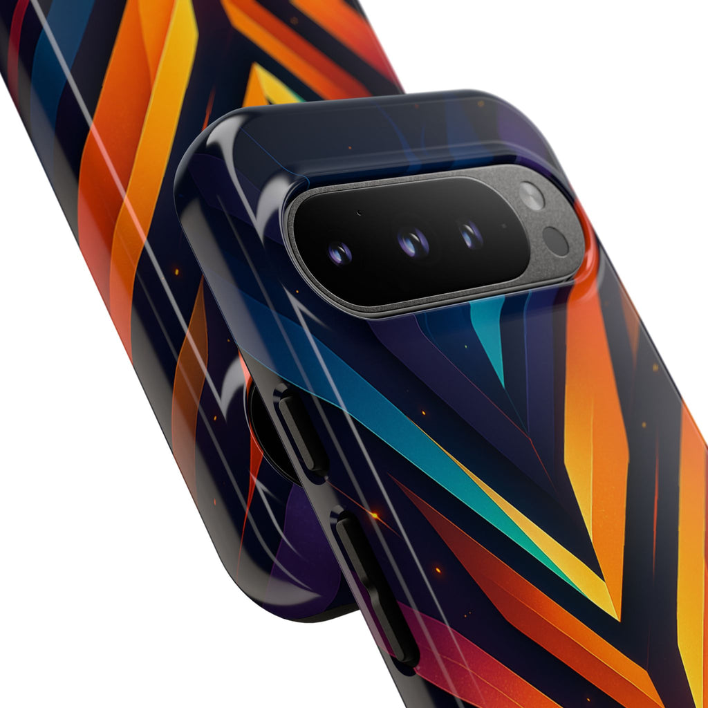Geometric Pulse: Neon Harmony